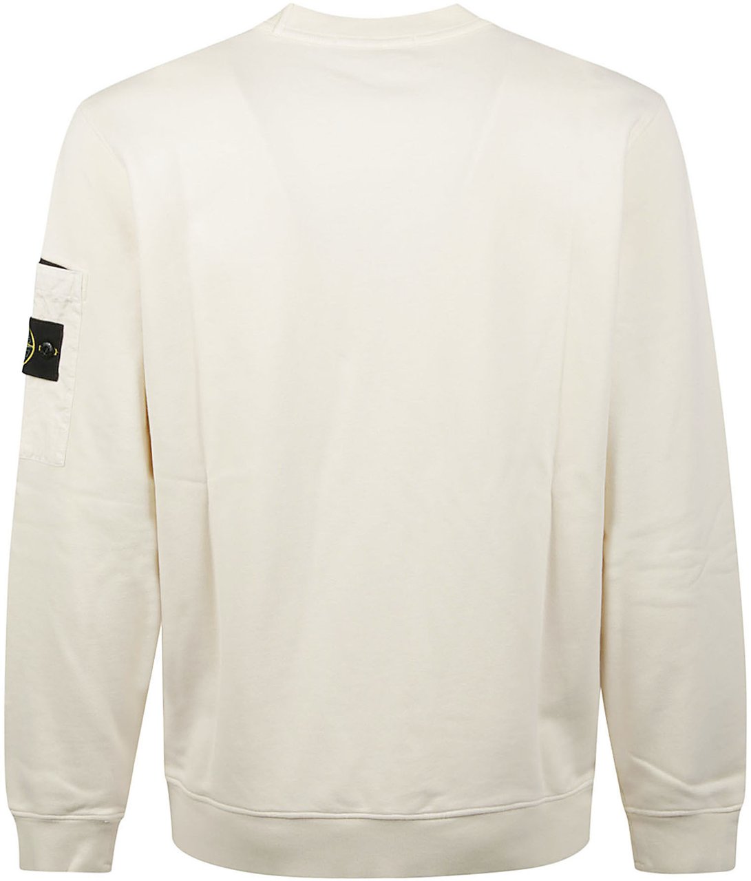 Stone Island Logo Sweatshirt White Wit
