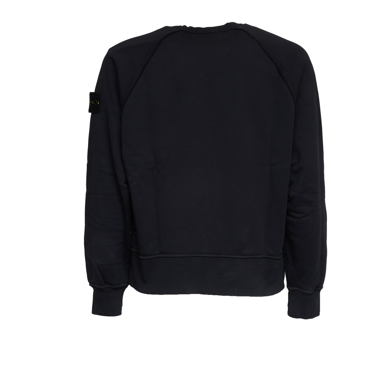 Stone Island Raglan Sleeve Raw Edge Over Sweatshirt Zwart