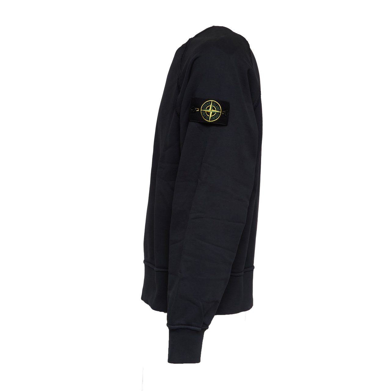 Stone Island Raglan Sleeve Raw Edge Over Sweatshirt Zwart
