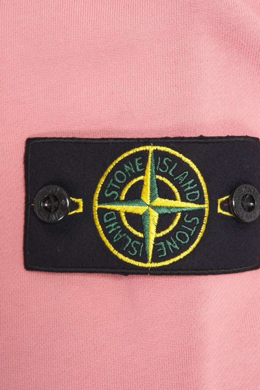 Stone Island Sweatshirt with logo label Roze