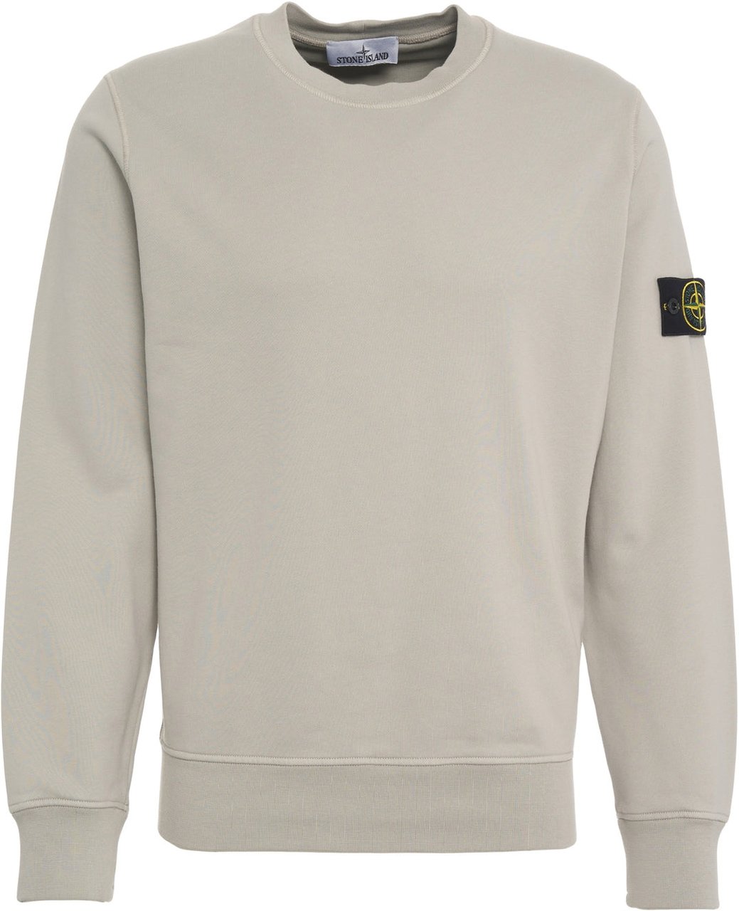Stone Island Sweatshirt with logo label Taupe