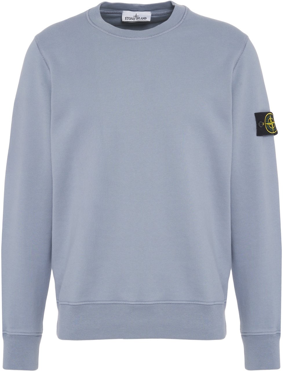 Stone Island Sweatshirt with logo label Blauw