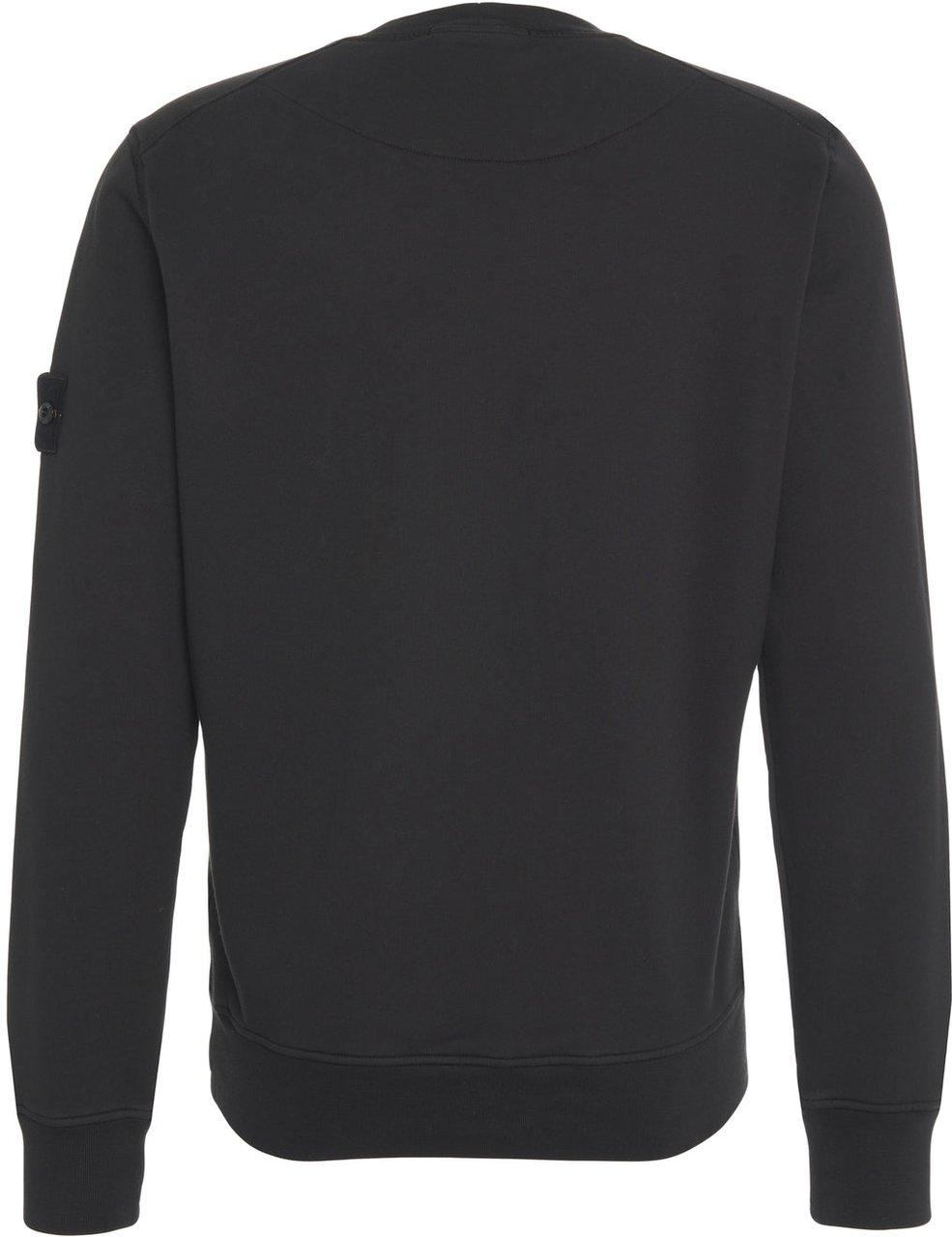 Stone Island Sweatshirt with logo label Zwart