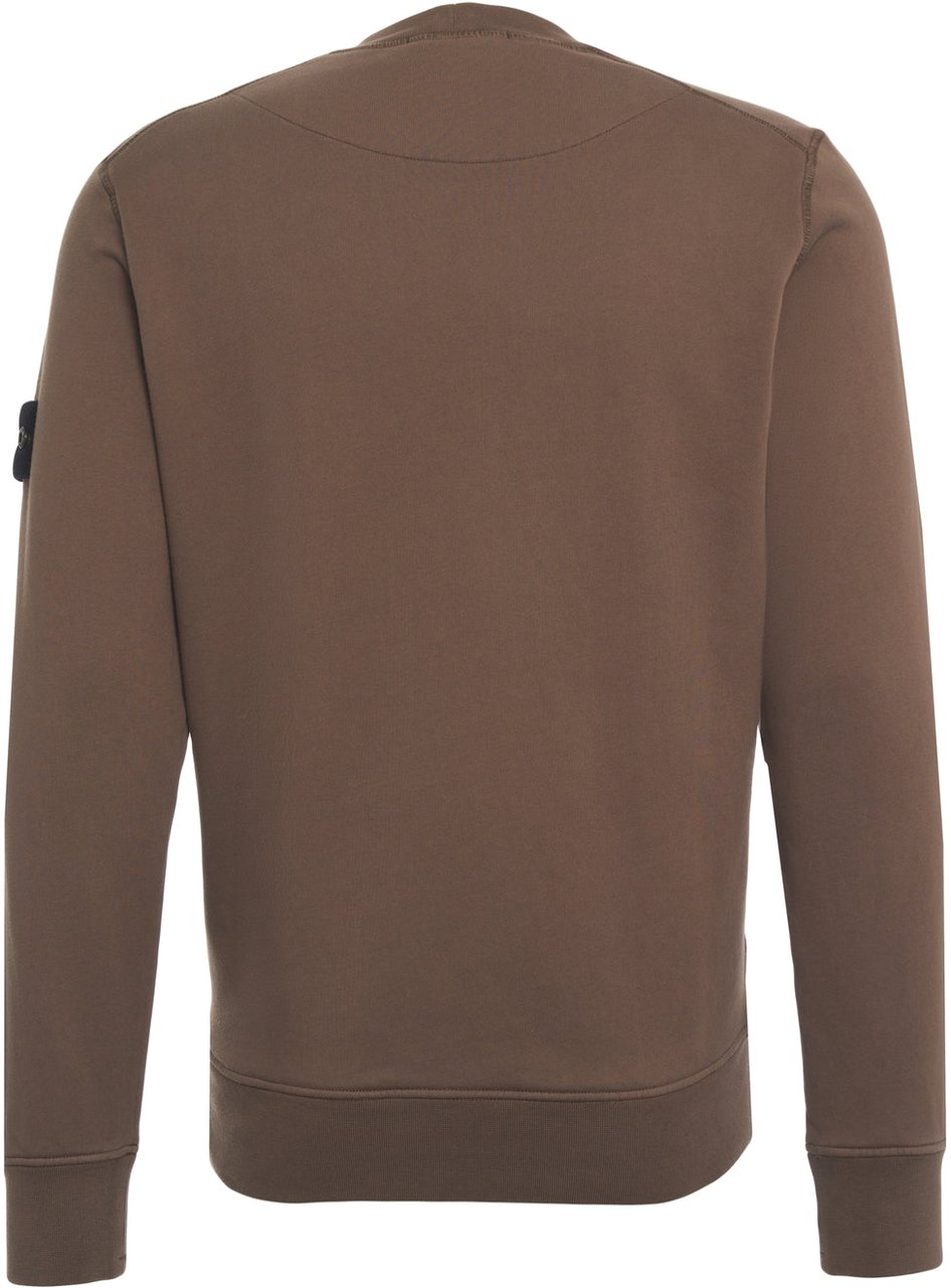 Stone Island Sweatshirt with logo label Bruin