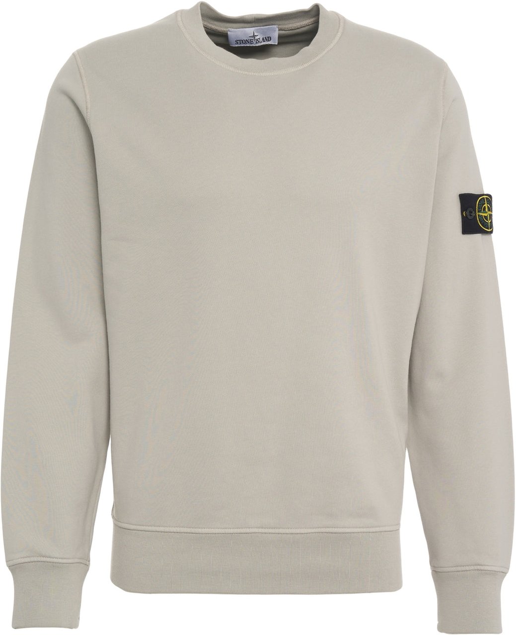 Stone Island Sweatshirt with logo label Taupe
