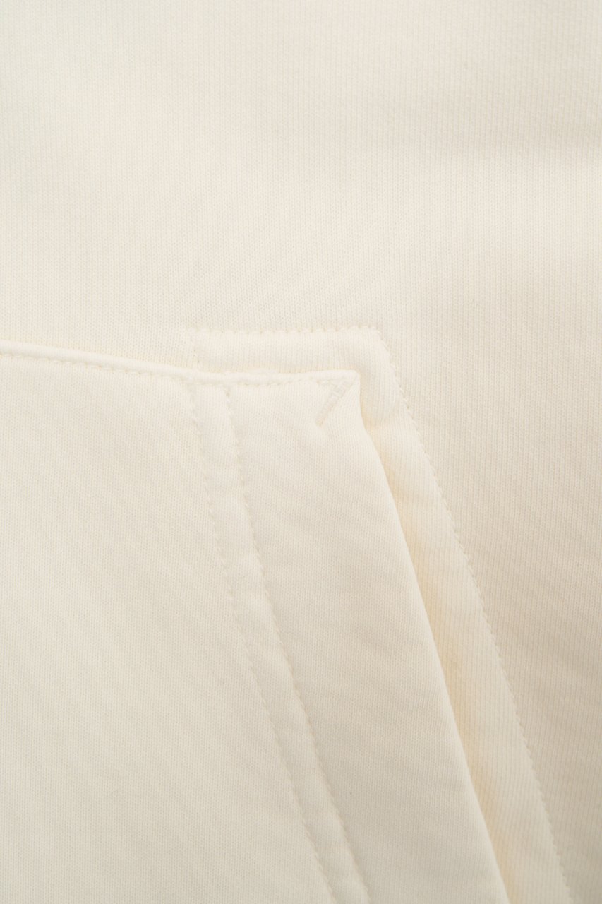 Stone Island Hoodie with logo patch Beige