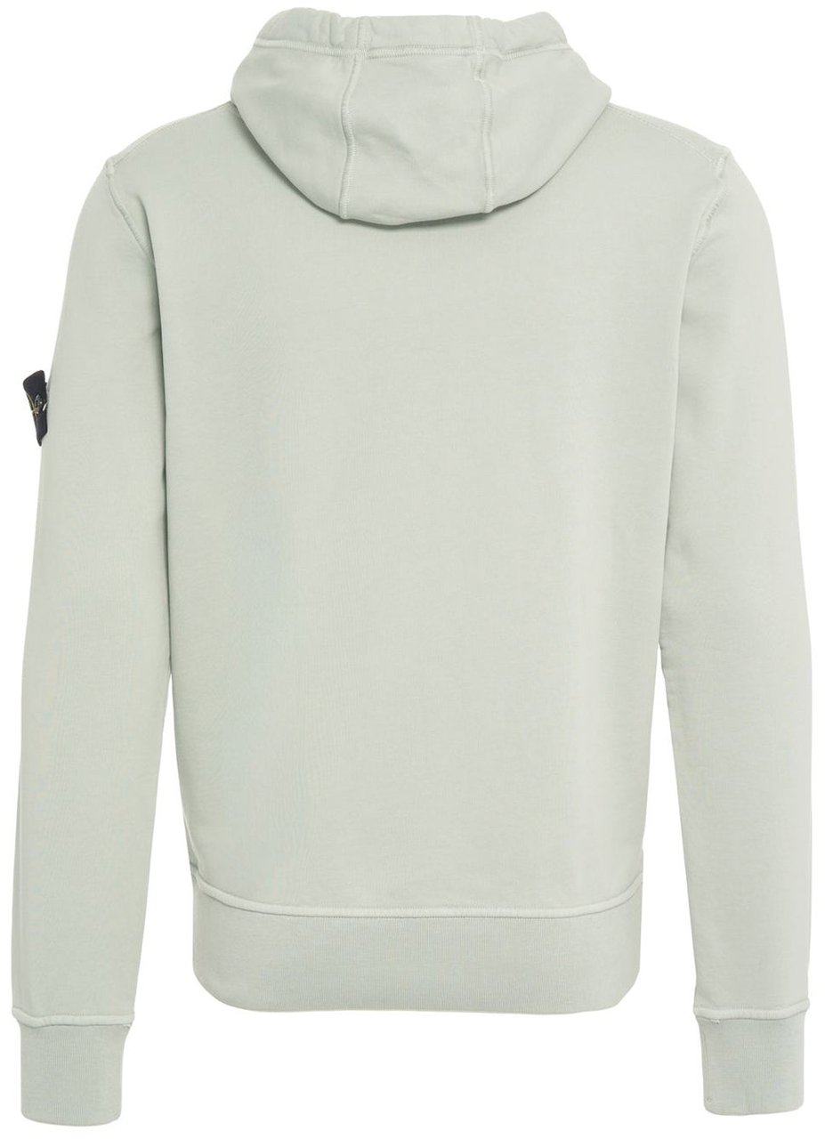 Stone Island Hoodie with logo patch Groen
