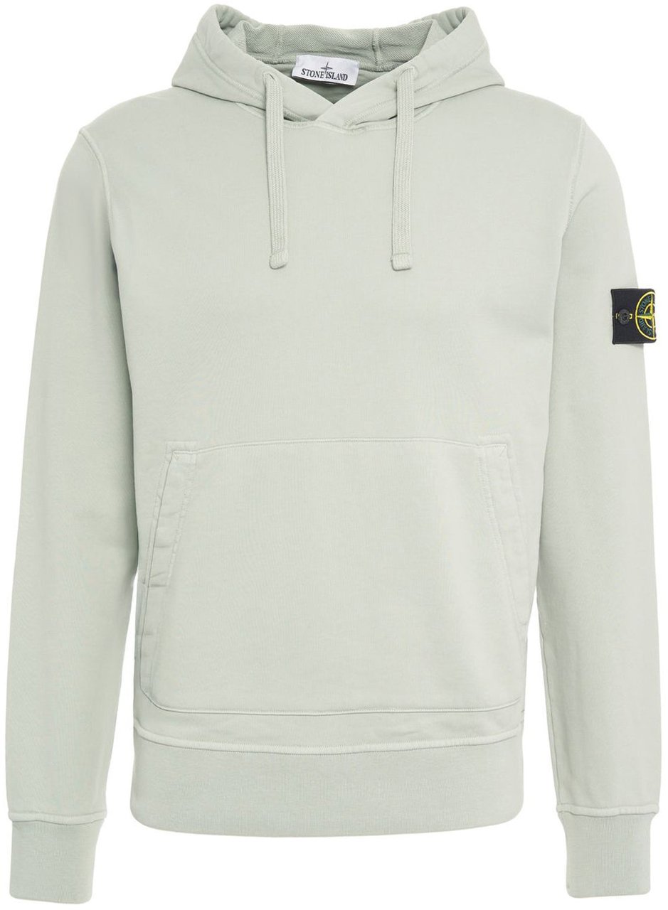 Stone Island Hoodie with logo patch Groen