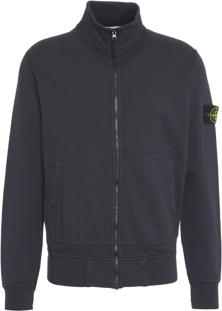 Stone Island Sweatshirt with zipper Blauw