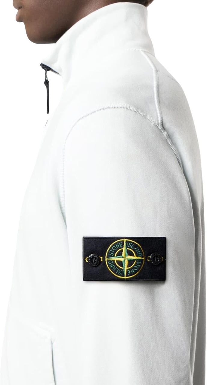 Stone Island Heren Zip Up Cardigan Blauw