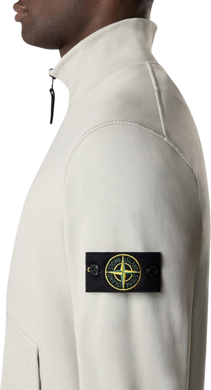 Stone Island Heren Zip Up Cardigan Grijs