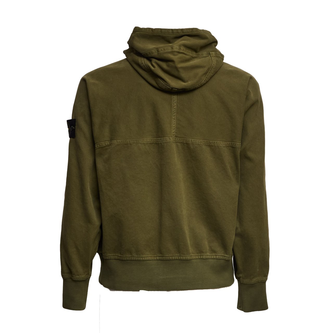 Stone Island Organic Panama Cotton Old Effect Jacket Zwart