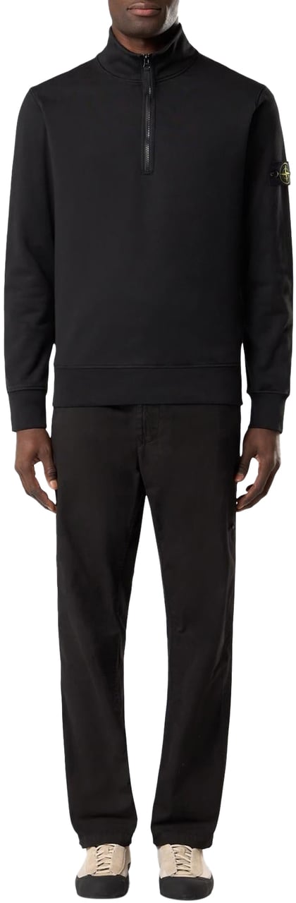 Stone Island Heren Ls Polo Zwart