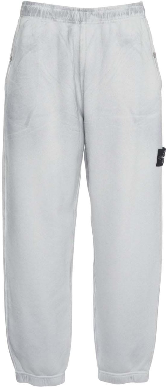 Stone Island Joggers with logo label Zilver