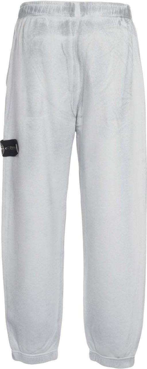 Stone Island Joggers with logo label Zilver