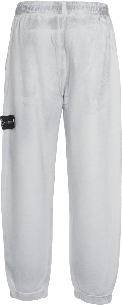 Stone Island Joggers with logo label Zilver