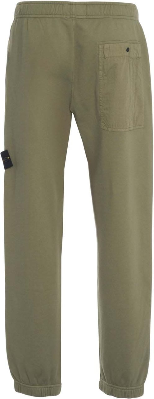 Stone Island Joggers with logo label Groen