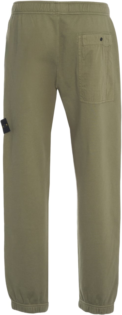 Stone Island Joggers with logo label Groen