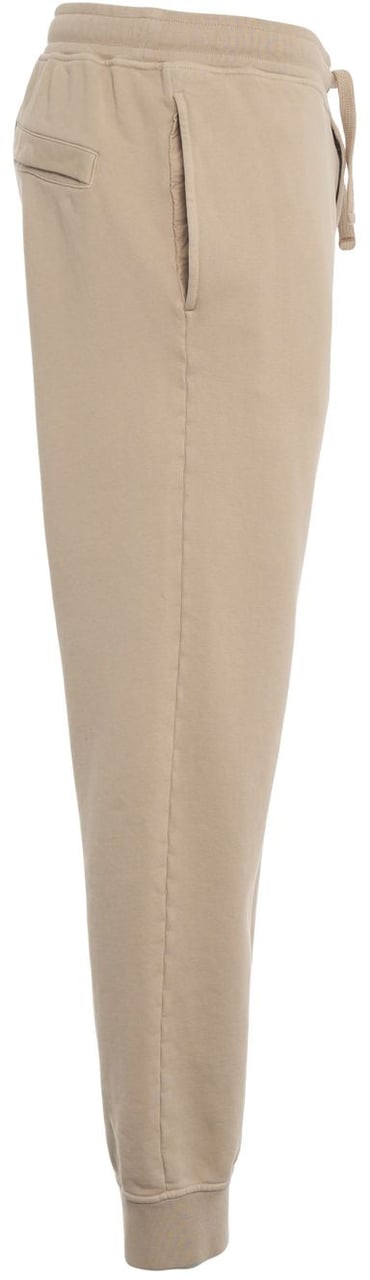 Stone Island Joggers with logo patch Beige