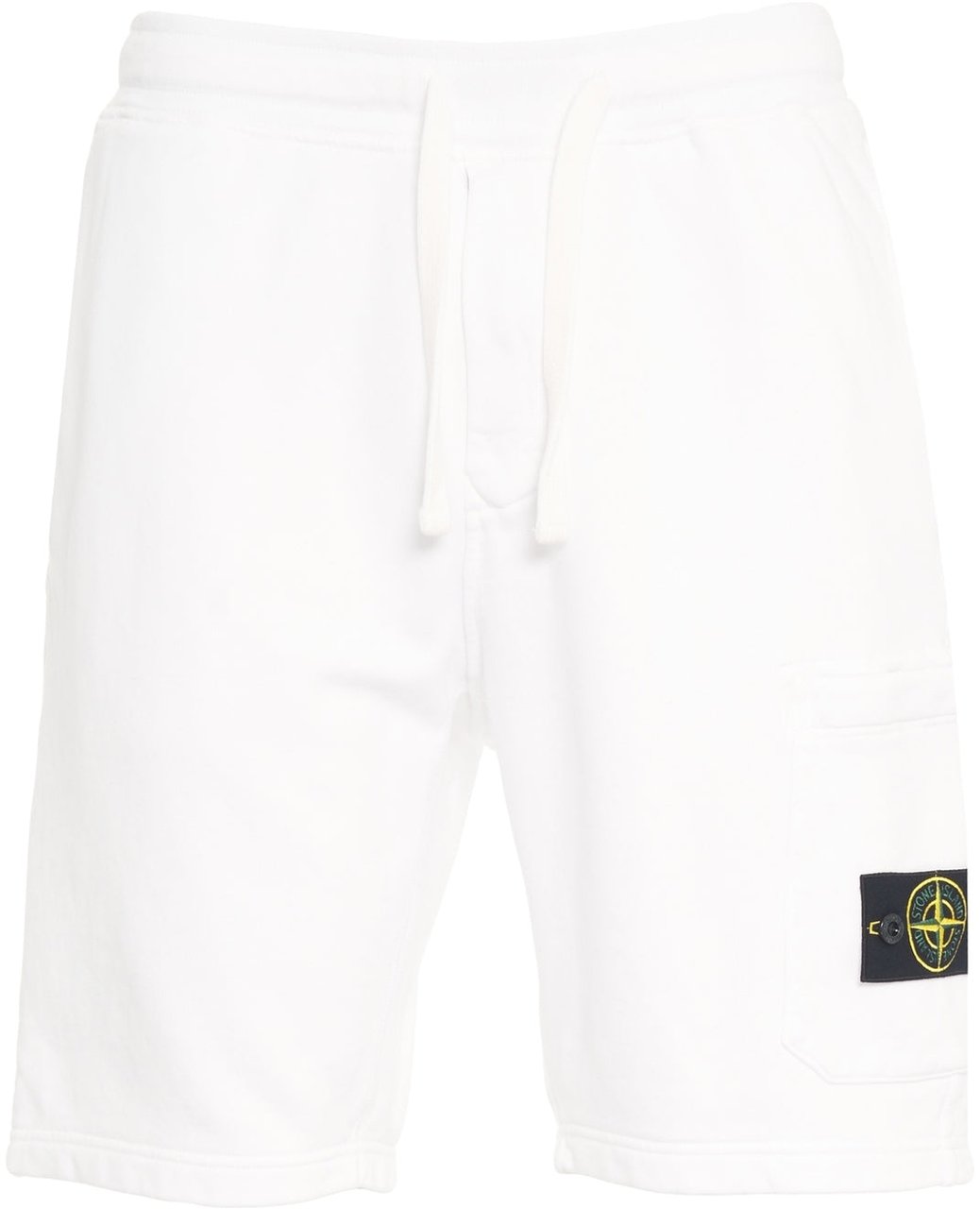 Stone Island Shorts with logo label Wit
