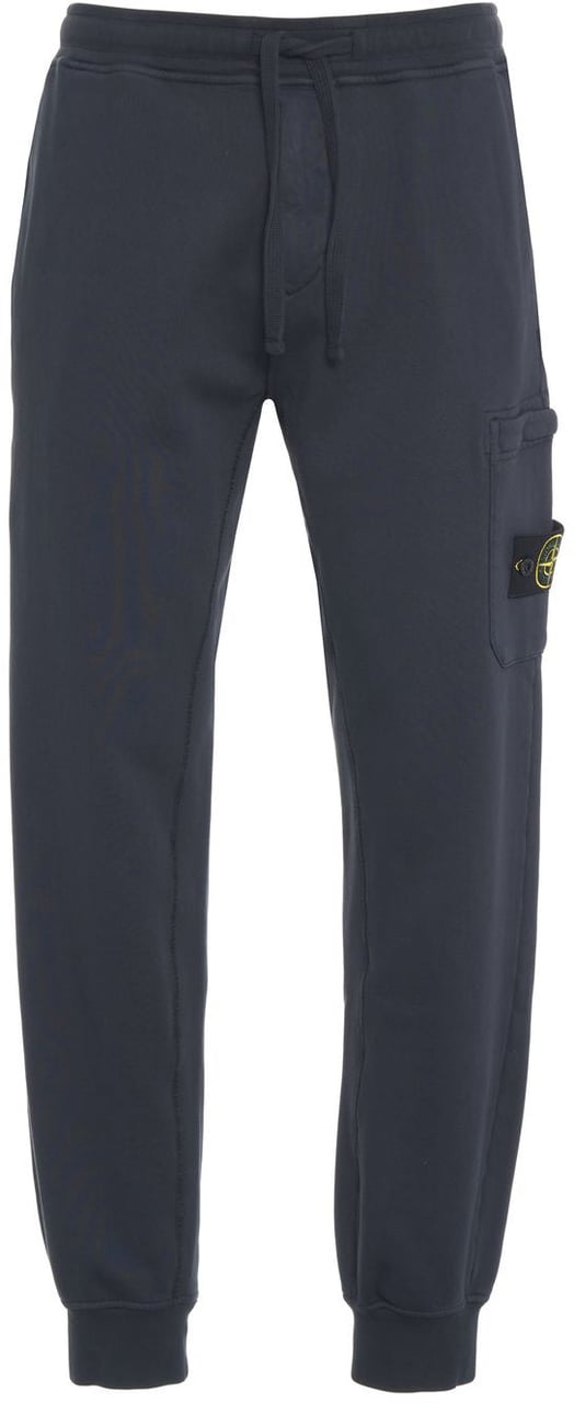 Stone Island Joggers with logo patch Blauw