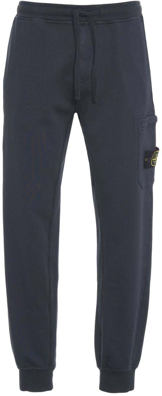 Stone Island Joggers with logo patch Blauw