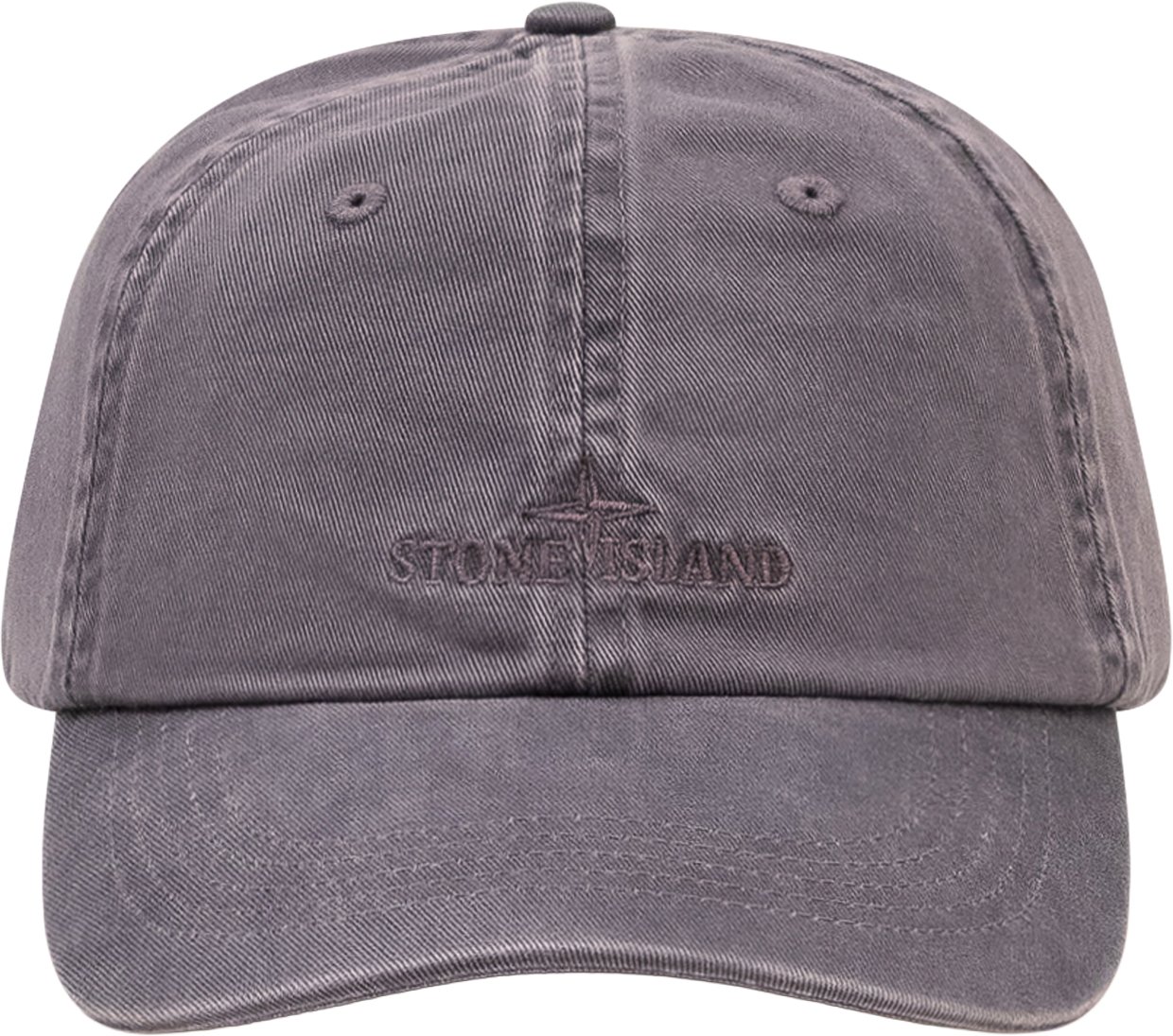 Stone Island Cappello Baseball con Logo Ricamato Grijs