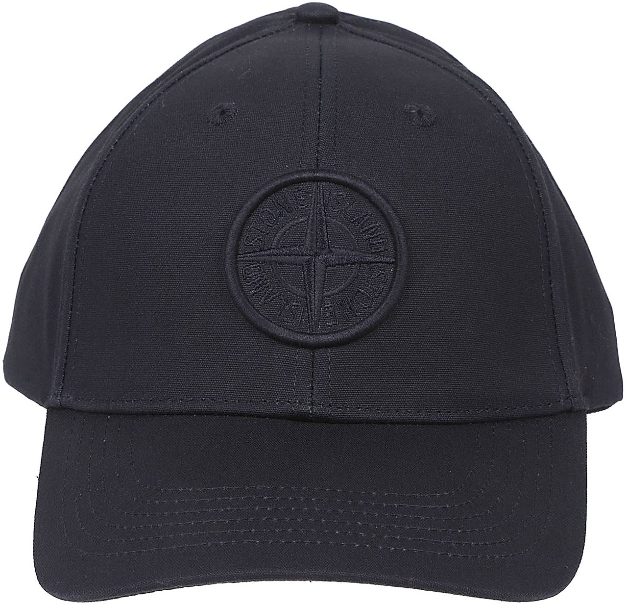 Stone Island Logo Baseball Cap Blue Blauw