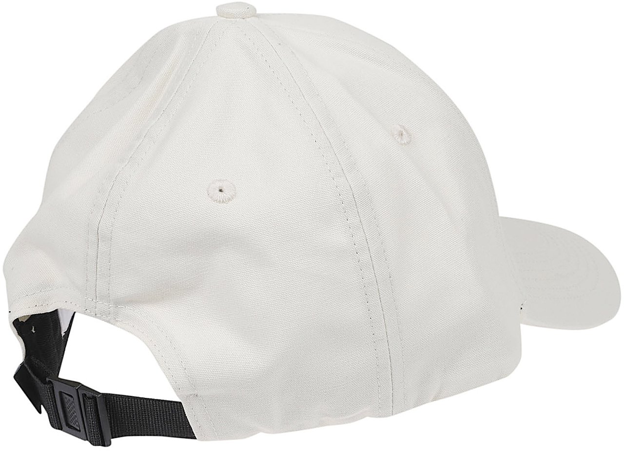 Stone Island Logo Baseball Cap White Wit