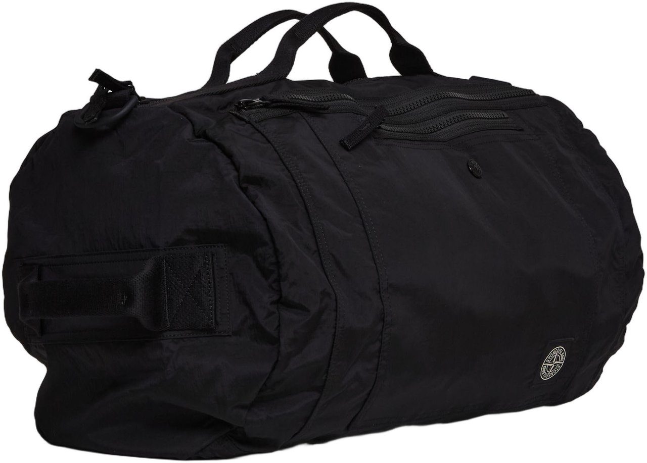 Stone Island Nylon Bag With Shoulder Strap Zwart