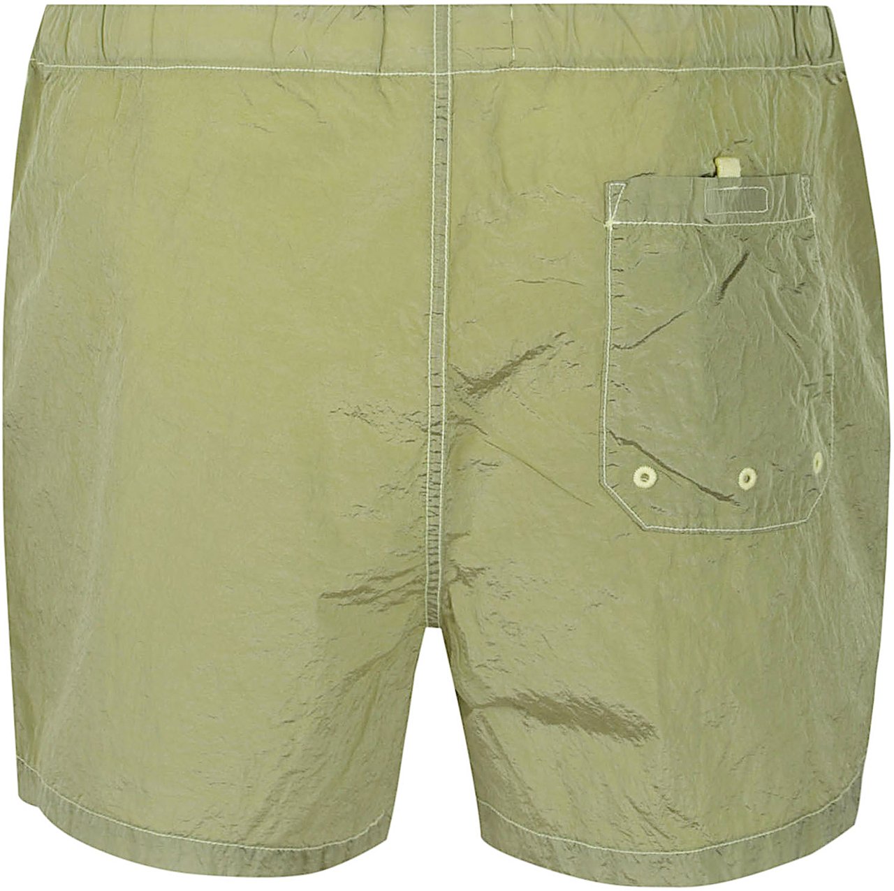 Stone Island Logo Patch Swim Short Yellow Geel