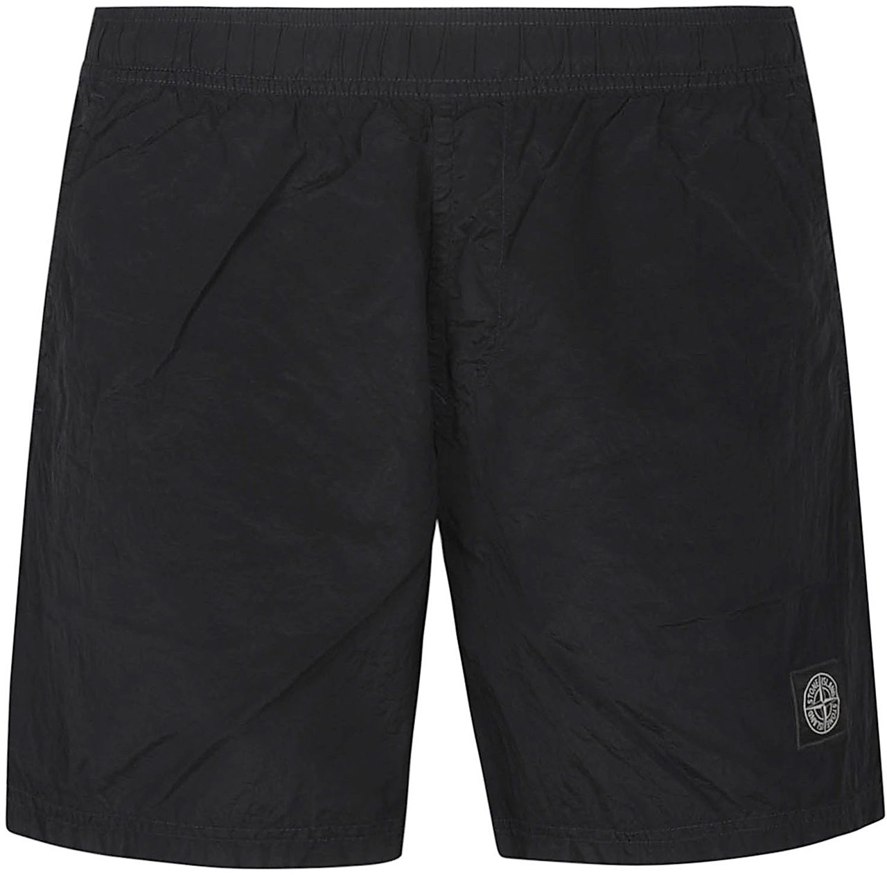 Stone Island Logo Patch Swim Short Blue Blauw