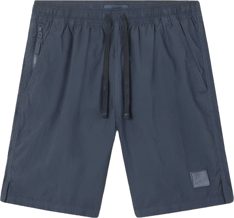 Stone Island SI GHOST NYLON SMERIGLIATO SHORT SLATE BLU Blauw