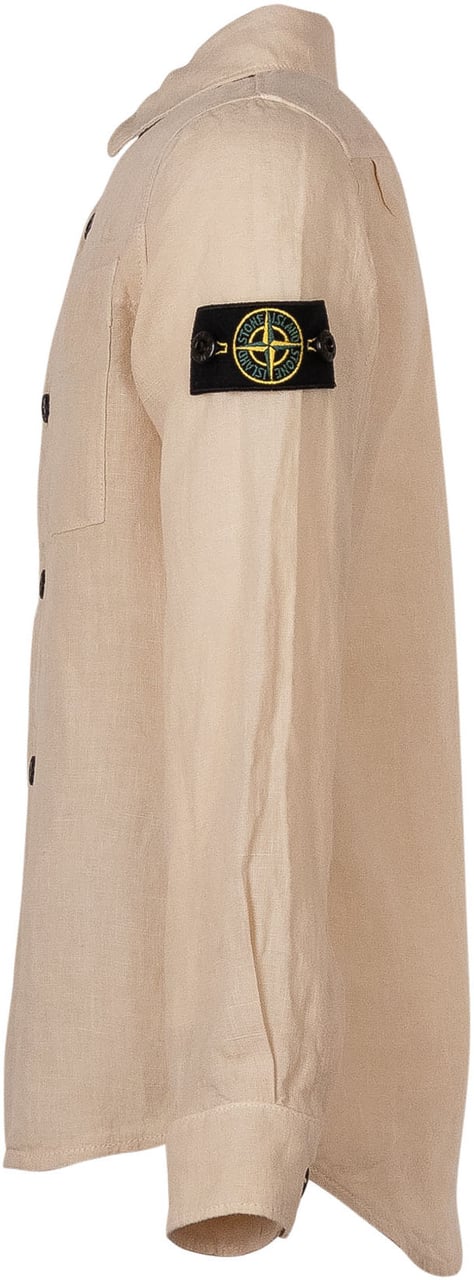 Stone Island Camicia con Tasche e Bottoni Beige