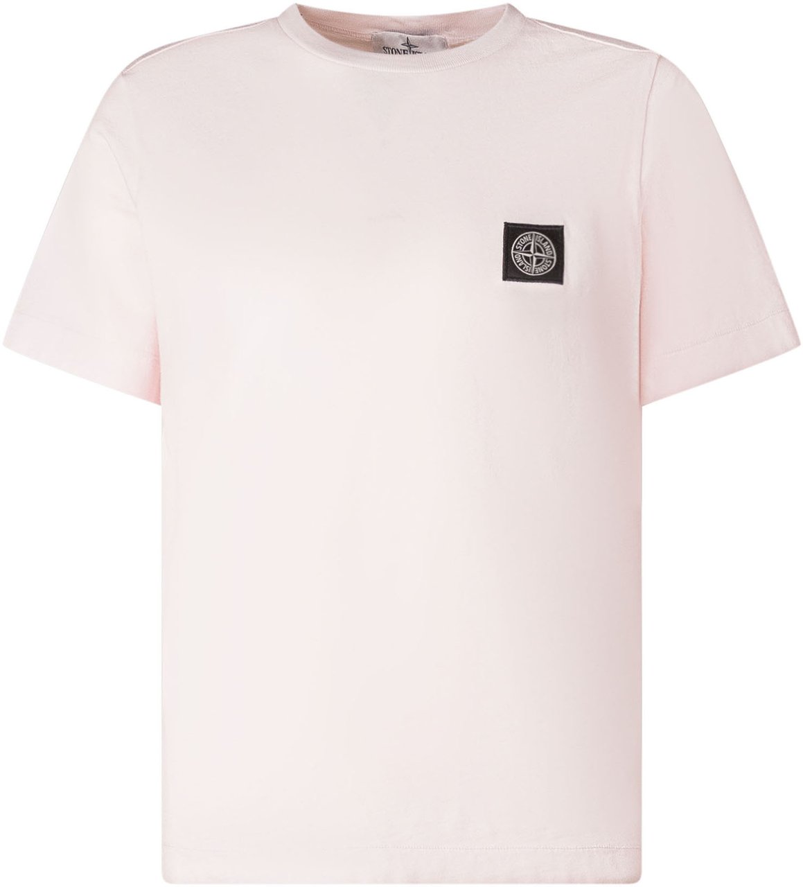 Stone Island T-shirt con Logo Applicato Roze