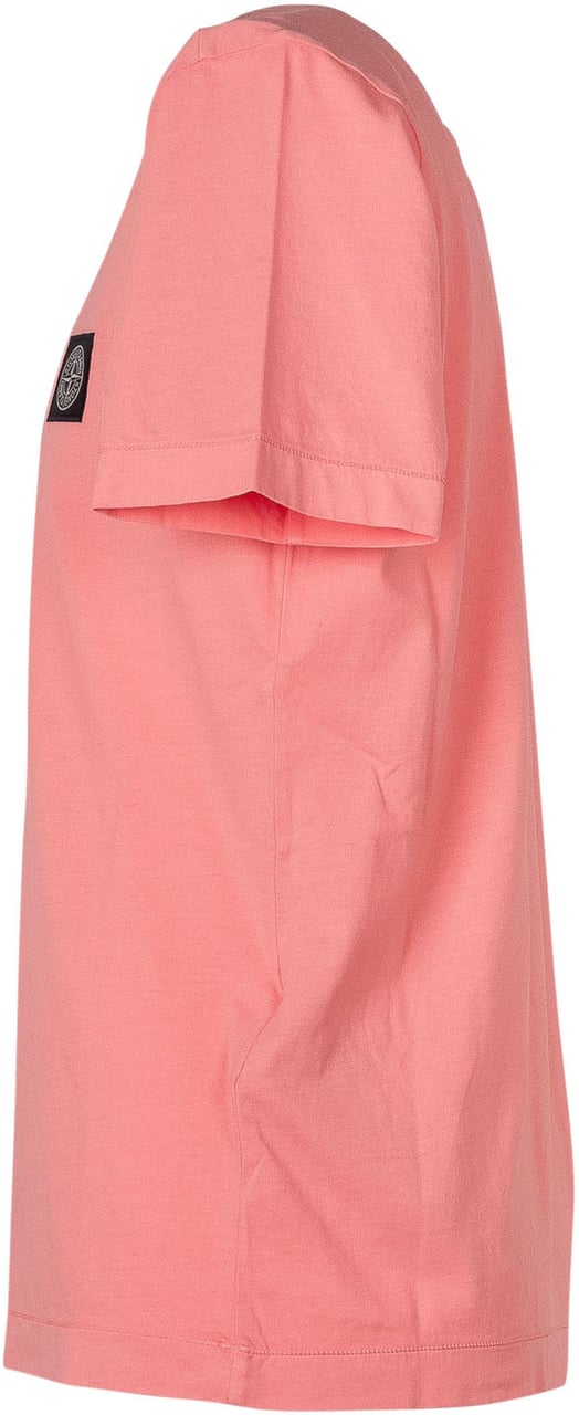 Stone Island T-shirt con Patch sul Petto Roze