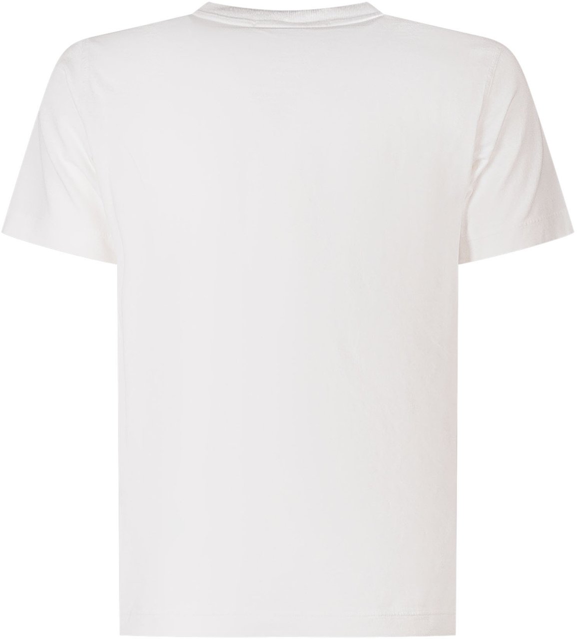 Stone Island T-shirt con Tasca e Logo Wit