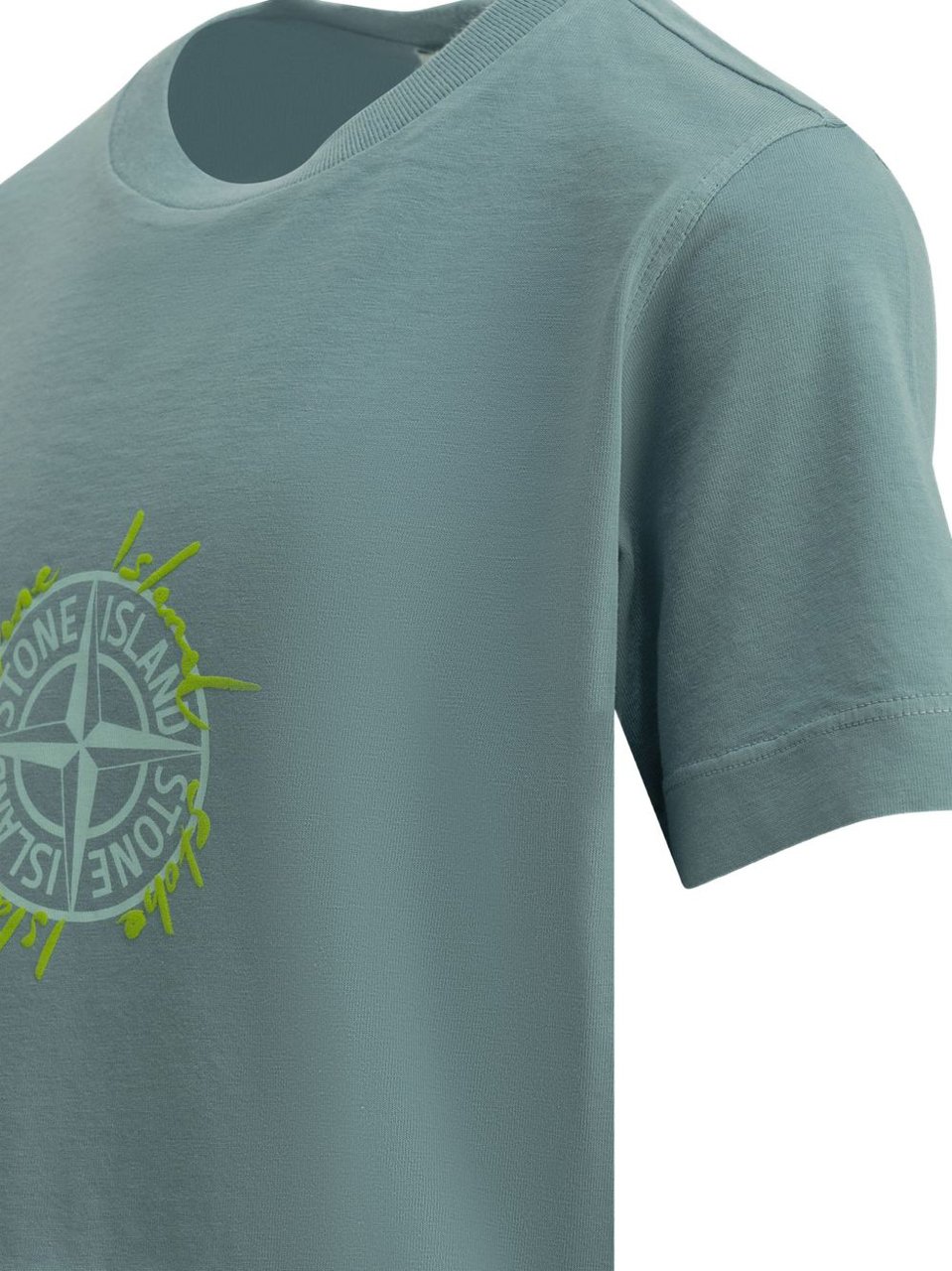 Stone Island T-Shirts And Polos Dust Blue Blauw