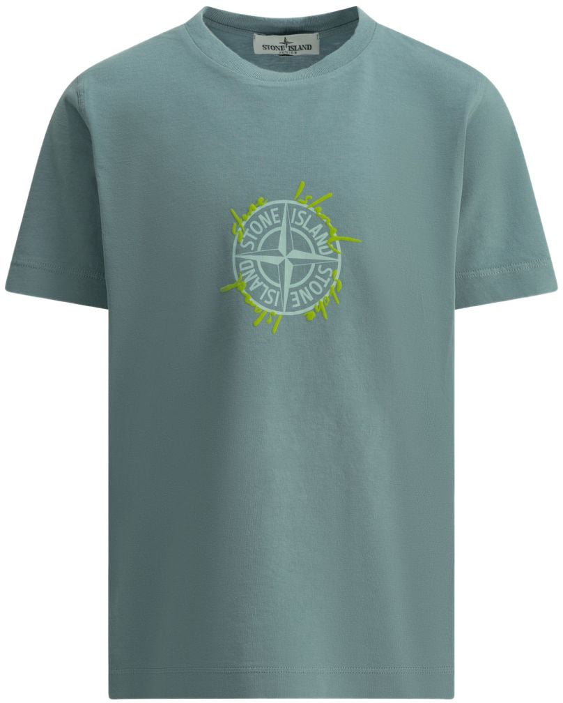 Stone Island T-Shirts And Polos Dust Blue Blauw