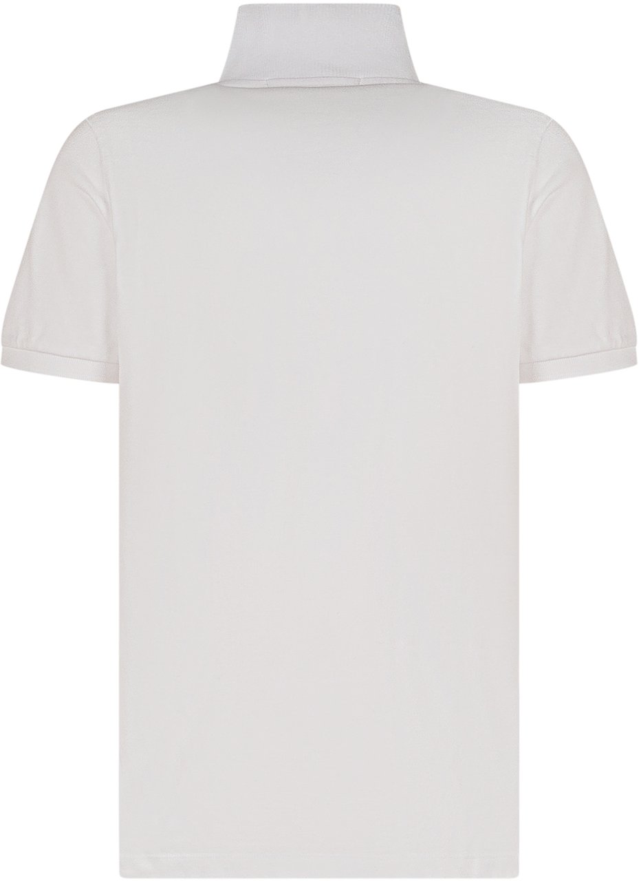 Stone Island Polo in Cotone con Collo Alto e Bottoni Wit