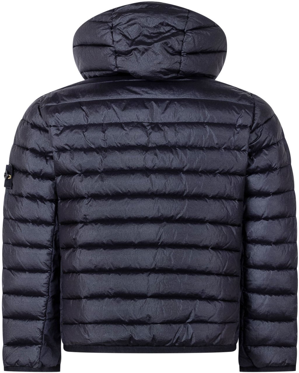 Stone Island Giacca Imbottita con Cappuccio e Zip Donkergrijs