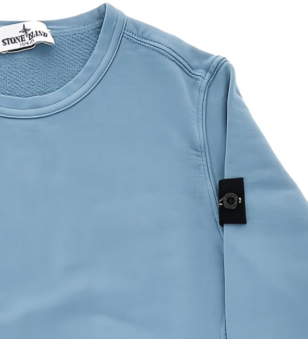 Stone Island Sweaters Dust Blue Blauw