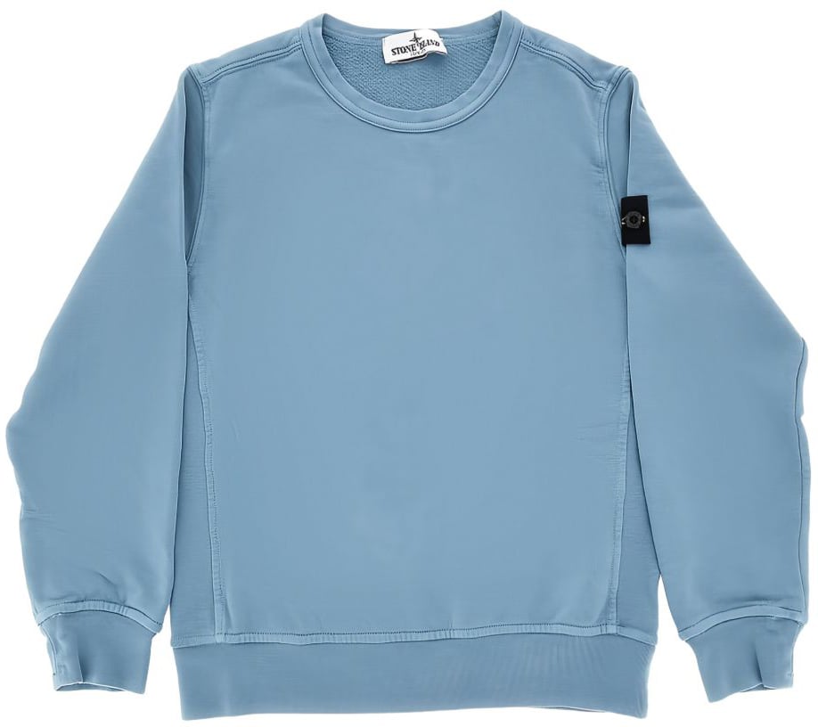 Stone Island Sweaters Dust Blue Blauw