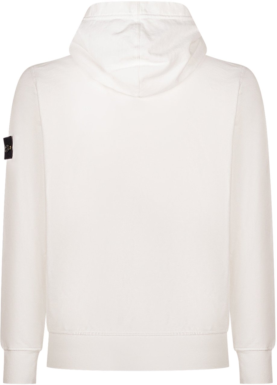 Stone Island Felpa con cappuccio a maniche lunghe Wit