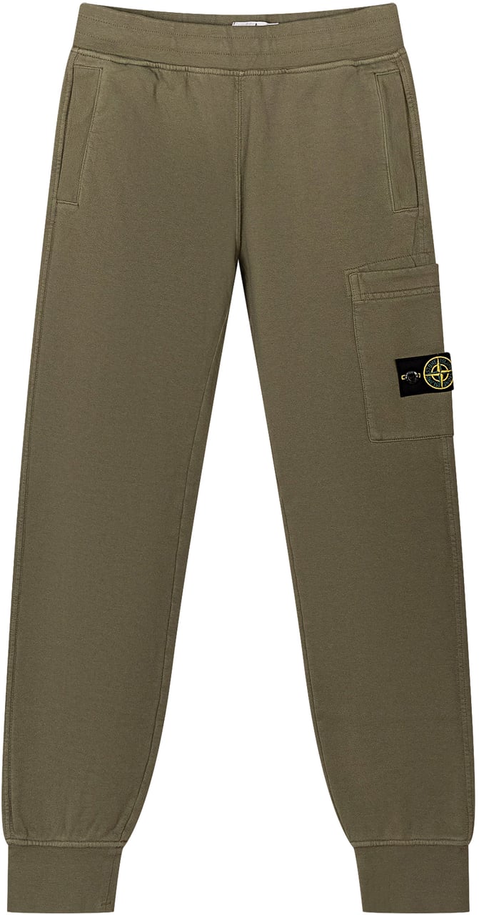 Stone Island Pantaloni jogger con tasca laterale Donkergroen