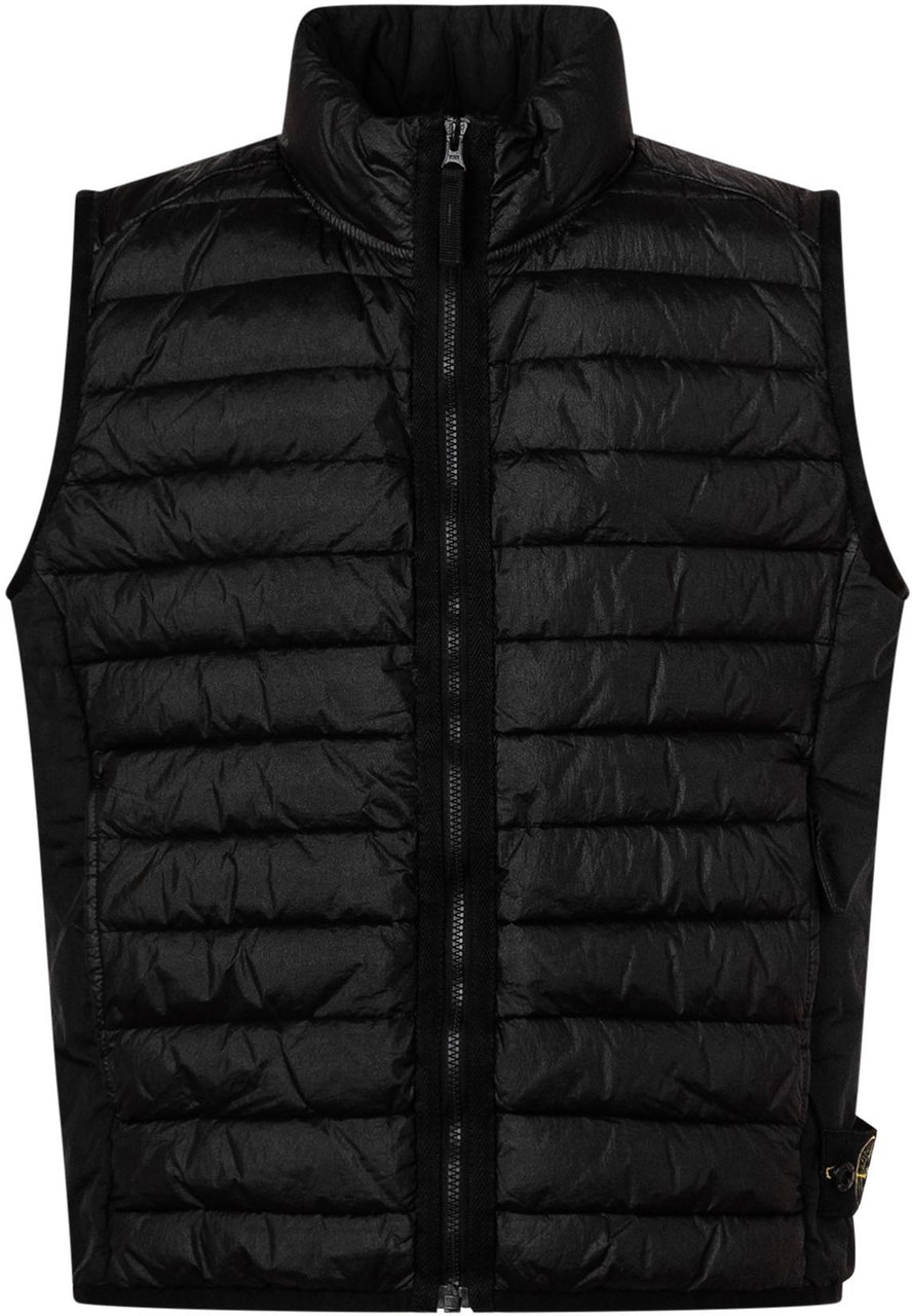 Stone Island Gilet Imbottito con Zip Zwart