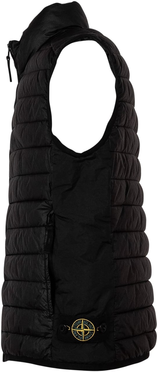 Stone Island Gilet Imbottito con Zip Zwart