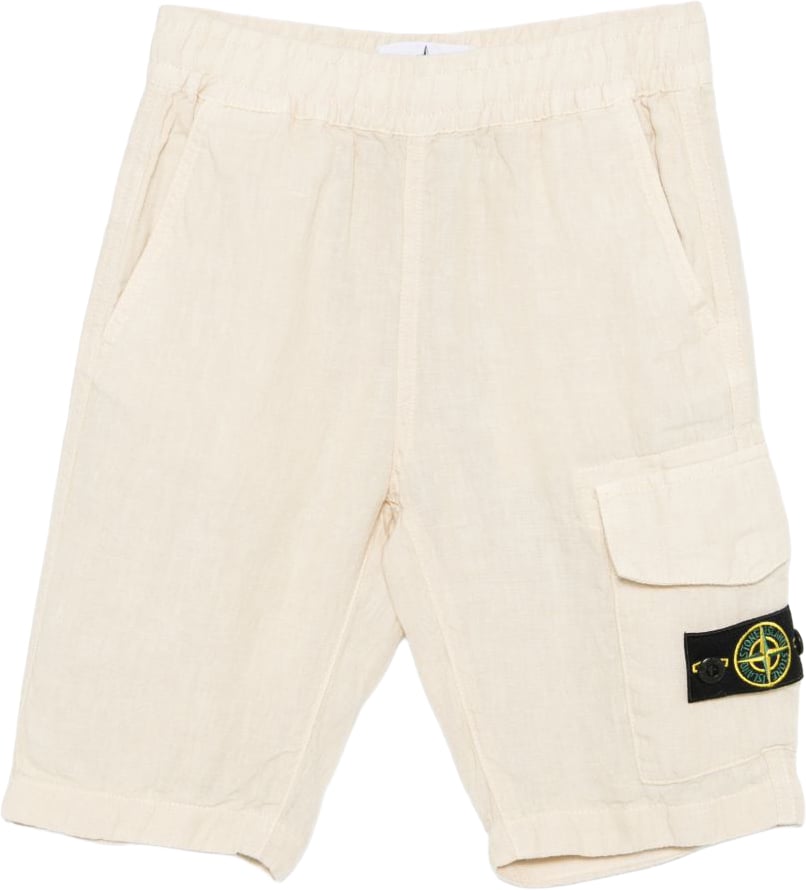 Stone Island Shorts Beige Wit