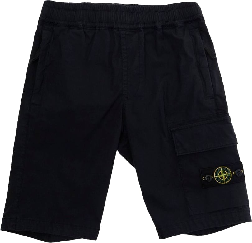Stone Island Shorts Blu Zwart