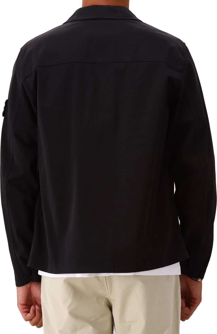 Stone Island Overshirt Zwart Zwart
